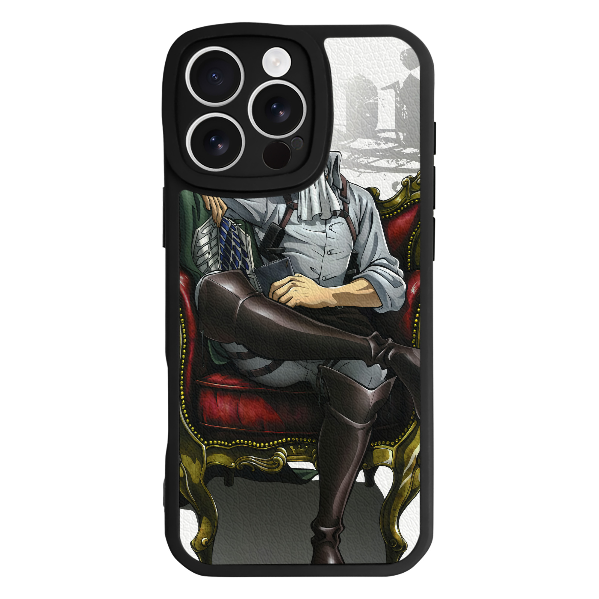 （画像用） 進撃の巨人 Attack on Titan 【iPhone 16シリーズ対応】シリコンスマホケース（レザー調） 材質：シリコン